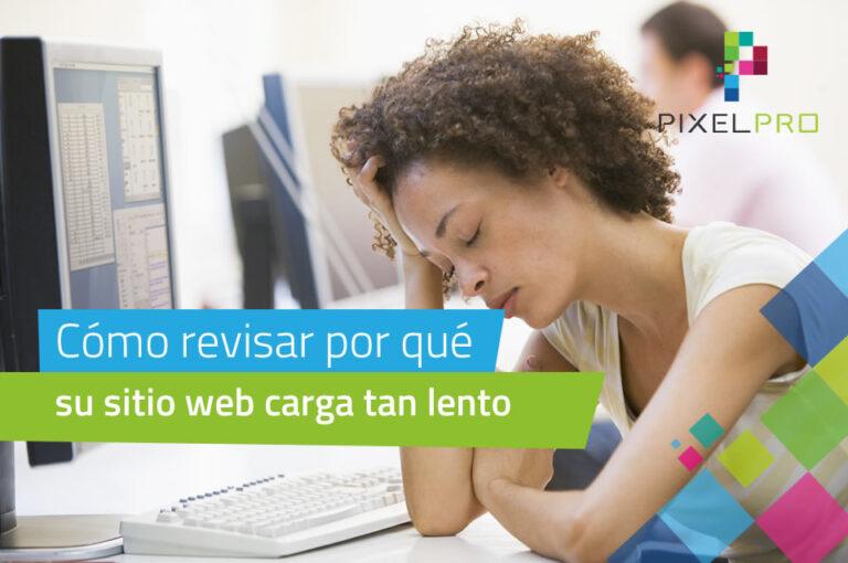 por que su sitio web carga muy lento PIXELPRO