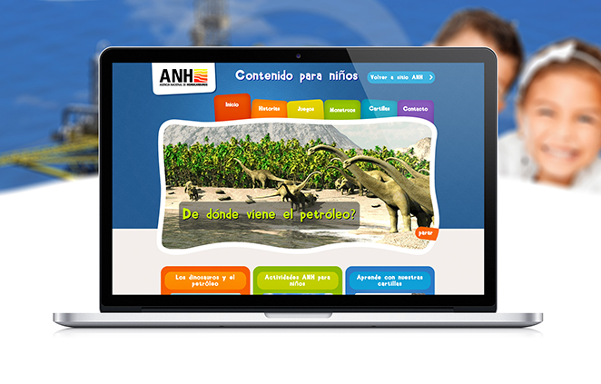 Diseño de sitio Web para ANH